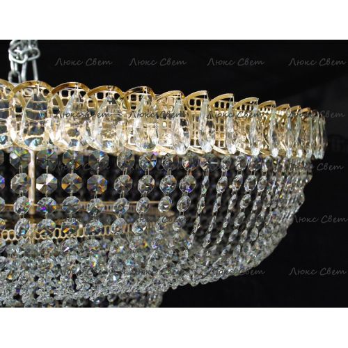 Люстра Водопад камень обтикон в Новокузнецке Гусь Хрустальный