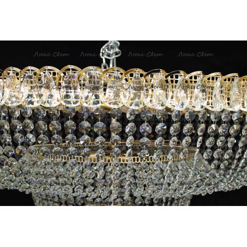 Люстра Водопад камень обтикон в Новокузнецке Гусь Хрустальный