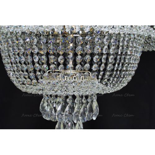 Люстра Водопад камень обтикон в Новокузнецке Гусь Хрустальный