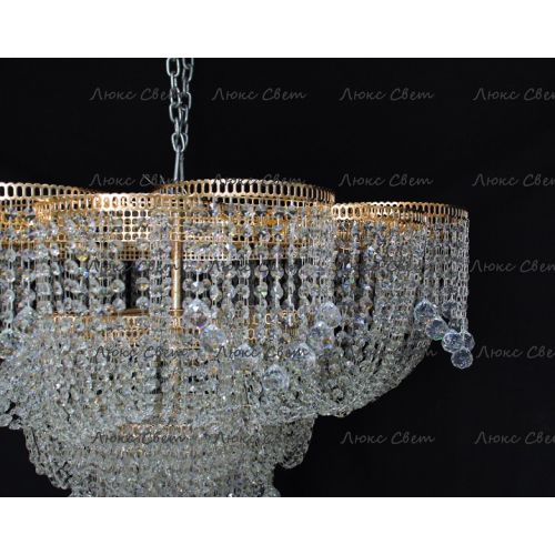 Люстра Лотос 1000 мм  в Новокузнецке Гусь Хрустальный
