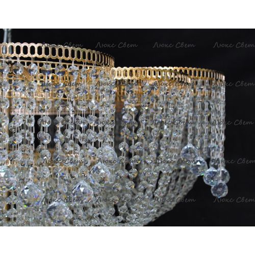 Люстра Лотос 1000 мм  в Новокузнецке Гусь Хрустальный