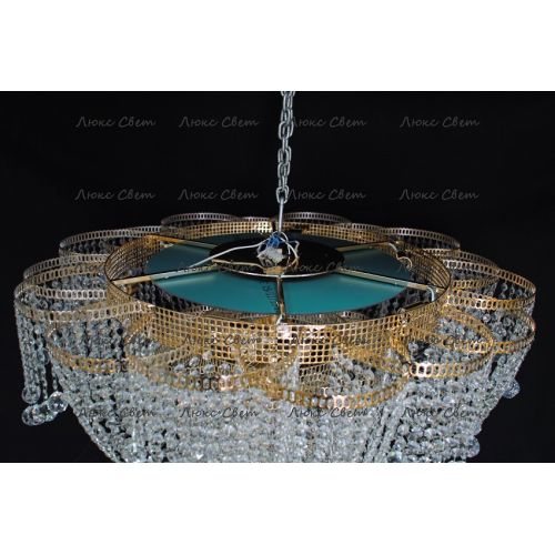 Люстра Лотос 1000 мм  в Новокузнецке Гусь Хрустальный