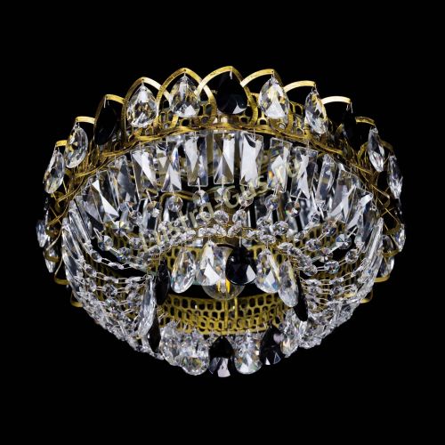 Люстра Астра Бутон №1 черная под бронзу в Новокузнецке Гусь Хрустальный