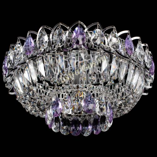 Люстра Астра Бутон №1 фиолетовая в Новокузнецке Гусь Хрустальный