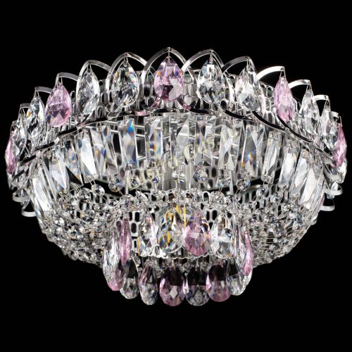 Люстра Астра Бутон №1 розовая в Новокузнецке Гусь Хрустальный