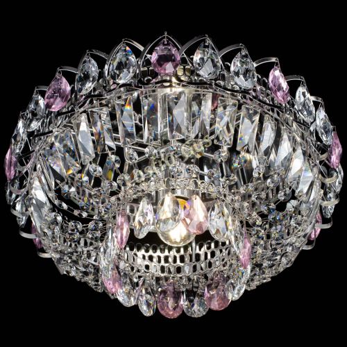 Люстра Астра Бутон №1 розовая в Новокузнецке Гусь Хрустальный