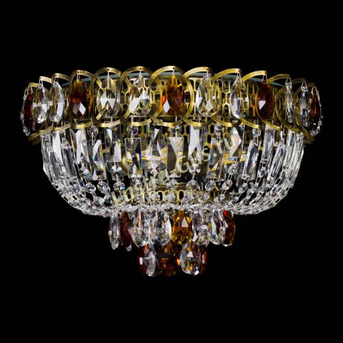 Люстра Астра Бутон №3 чайная под бронзу в Новокузнецке Гусь Хрустальный