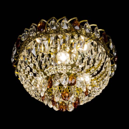 Люстра Астра Бутон №3 чайная под бронзу в Новокузнецке Гусь Хрустальный