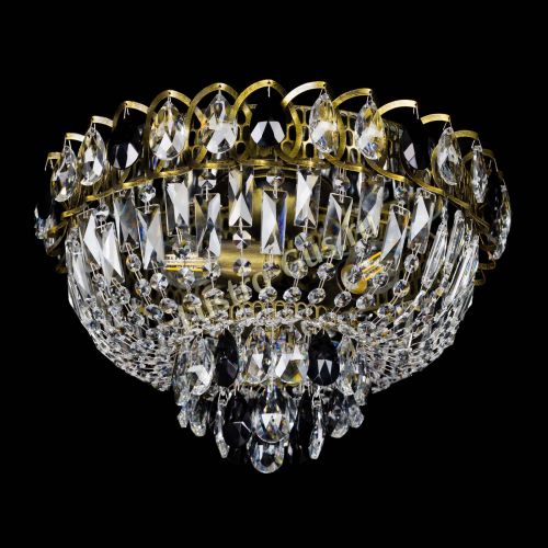 Люстра Астра Бутон №3 черная под бронзу в Новокузнецке Гусь Хрустальный