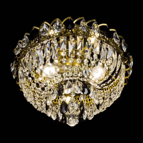 Люстра Астра Бутон №3 черная под бронзу в Новокузнецке Гусь Хрустальный