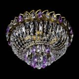 Люстра Астра Бутон №3 фиолетовая под бронзу в Новокузнецке