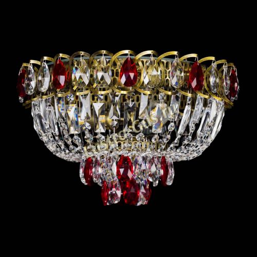 Люстра Астра Бутон №3 красная под бронзу в Новокузнецке Люстра Астра Бутон №3 красная под бронзу в Новокузнецке