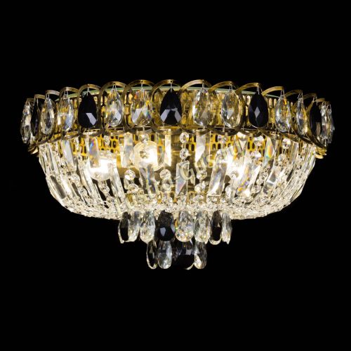 Люстра Астра Бутон №5 черная под бронзу в Новокузнецке Гусь Хрустальный