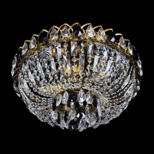 Люстра Астра Бутон №5 черная под бронзу в Новокузнецке Гусь Хрустальный