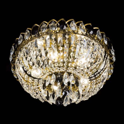 Люстра Астра Бутон №5 черная под бронзу в Новокузнецке Гусь Хрустальный