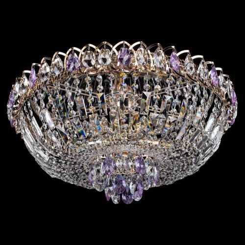 Люстра Астра Бутон №5 фиолетовая в Новокузнецке Гусь Хрустальный