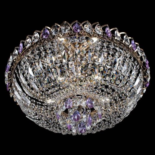 Люстра Астра Бутон №5 фиолетовая в Новокузнецке Гусь Хрустальный