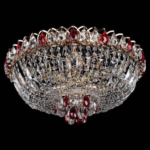 Люстра Астра Бутон №5 красная в Новокузнецке Гусь Хрустальный