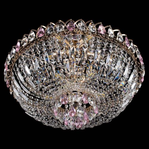 Люстра Астра Бутон №5 розовая в Новокузнецке Гусь Хрустальный