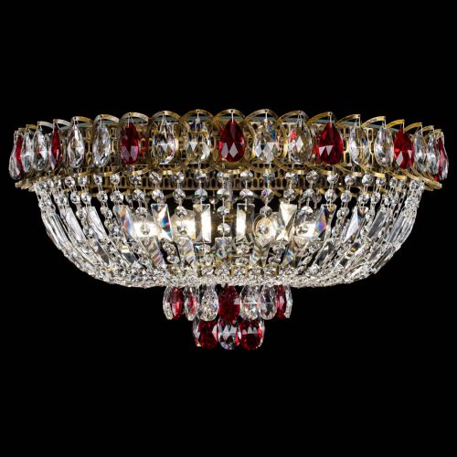 Люстра Астра Бутон №6 под бронзу Красная в Новокузнецке Гусь Хрустальный