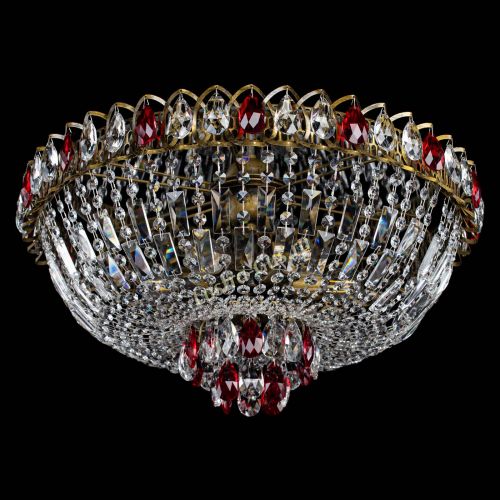 Люстра Астра Бутон №6 под бронзу Красная в Новокузнецке Гусь Хрустальный