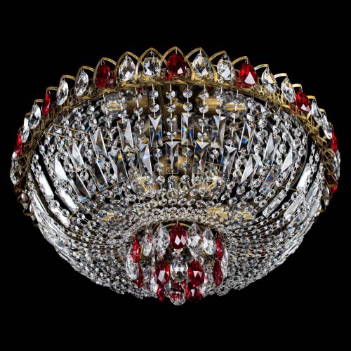 Люстра Астра Бутон №6 под бронзу Красная в Новокузнецке Гусь Хрустальный