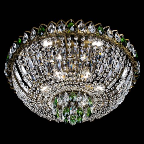 Люстра Астра Бутон №6 под бронзу Зеленая в Новокузнецке Гусь Хрустальный