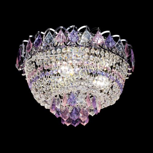 Люстра Астра дубик ровозо-фиолетовая в Новокузнецке Гусь Хрустальный