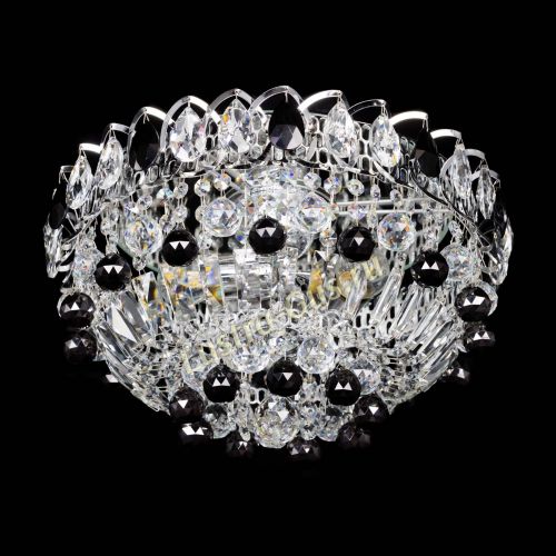 Люстра Астра Шар №3 Черная в Новокузнецке Гусь Хрустальный