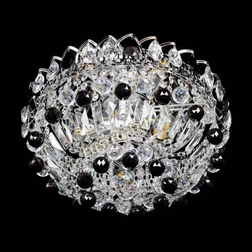 Люстра Астра Шар №3 Черная в Новокузнецке Гусь Хрустальный