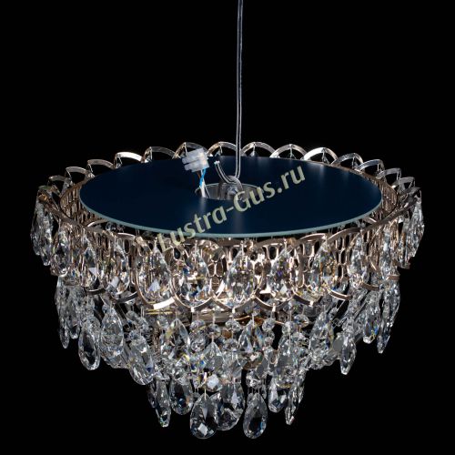 Люстра Астра Шар №3 с журавликами в Новокузнецке Гусь Хрустальный