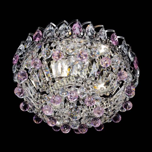 Люстра Астра Шар №3 Розовая в Новокузнецке Гусь Хрустальный