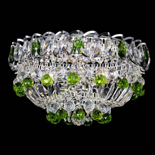 Люстра Астра Шар №3 Зеленая в Новокузнецке Гусь Хрустальный