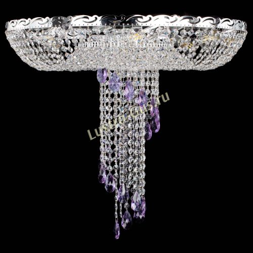 Люстра Диана №1 фиолетовая в Новокузнецке Гусь Хрустальный
