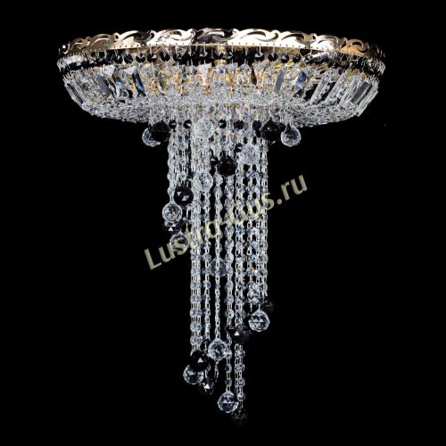 Люстра Диана №6 Шар 30 черная в Новокузнецке Гусь Хрустальный