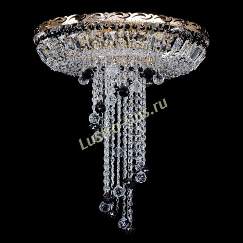 Люстра Диана №6 Шар 30 черная в Новокузнецке Гусь Хрустальный