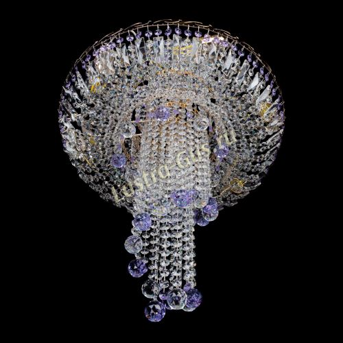 Люстра Диана №6 Шар 30 фиолетовая в Новокузнецке Гусь Хрустальный