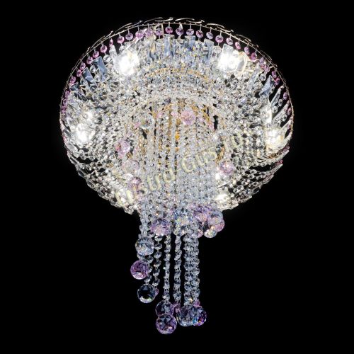 Люстра Диана №6 Шар 30 розовая в Новокузнецке Гусь Хрустальный