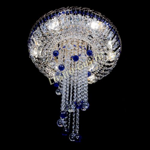 Люстра Диана №6 Шар 30 синяя в Новокузнецке Гусь Хрустальный