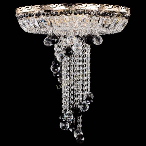 Люстра Диана №6 Шар 40 черная в Новокузнецке Гусь Хрустальный