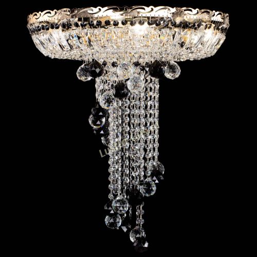 Люстра Диана №6 Шар 40 черная в Новокузнецке Гусь Хрустальный