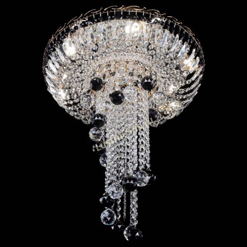 Люстра Диана №6 Шар 40 черная в Новокузнецке Гусь Хрустальный