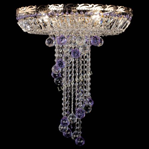 Люстра Диана №6 Шар 40 фиолетовая в Новокузнецке Гусь Хрустальный