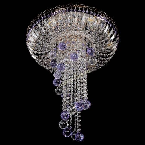 Люстра Диана №6 Шар 40 фиолетовая в Новокузнецке Гусь Хрустальный