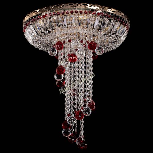 Люстра Диана №6 Шар 40 красная в Новокузнецке Гусь Хрустальный