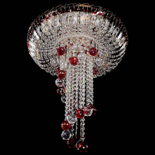 Люстра Диана №6 Шар 40 красная в Новокузнецке Гусь Хрустальный