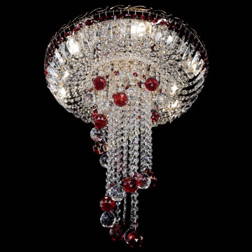 Люстра Диана №6 Шар 40 красная в Новокузнецке Гусь Хрустальный