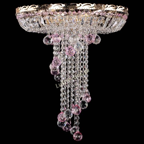 Люстра Диана №6 Шар 40 розовая в Новокузнецке Люстра Диана №6 Шар 40 розовая в Новокузнецке