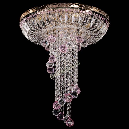 Люстра Диана №6 Шар 40 розовая в Новокузнецке Гусь Хрустальный