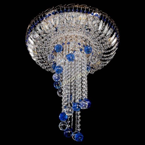 Люстра Диана №6 Шар 40 синяя в Новокузнецке Гусь Хрустальный